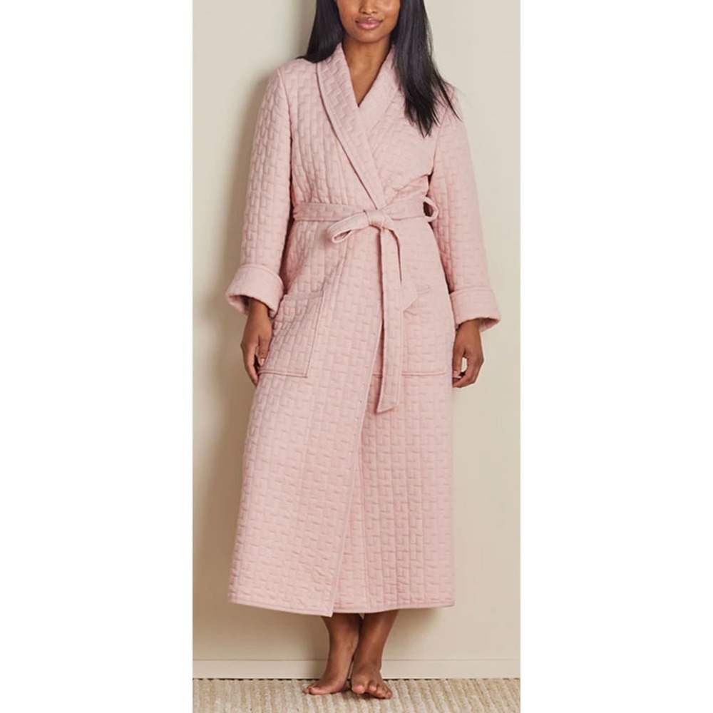 The Company Store Air Layer Robe, Blush, Quilted Size XS
